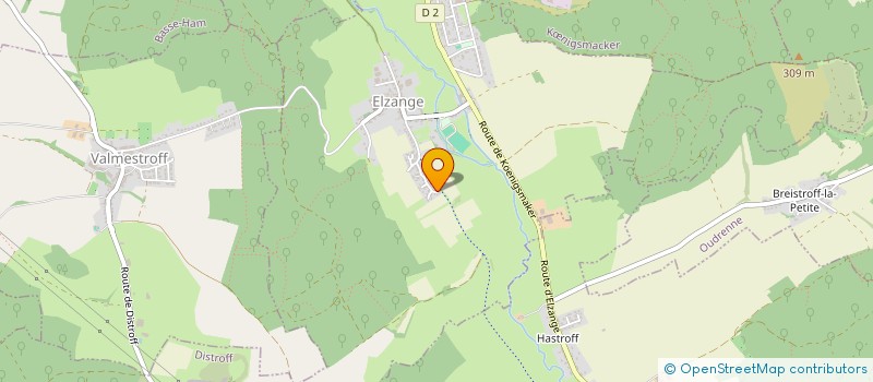 localisation de l'entreprise SCI LES PIOUCES  ELZANGE