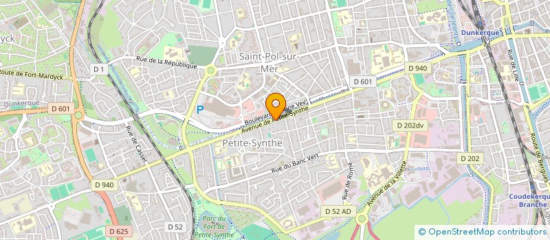 localisation de l'entreprise SCI LES PIPEAUX à DUNKERQUE