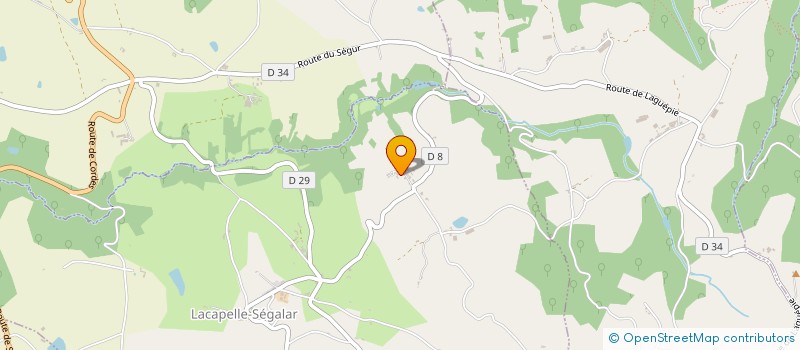 localisation de l'entreprise SCI LES PIPISTRELLES  LACAPELLE-SEGALAR