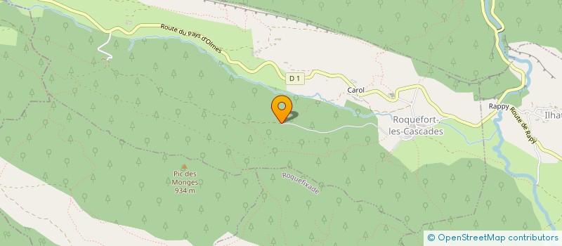 localisation de l'entreprise SCI LES PITCHOUNET'S à ROQUEFORT-LES-CASCADES
