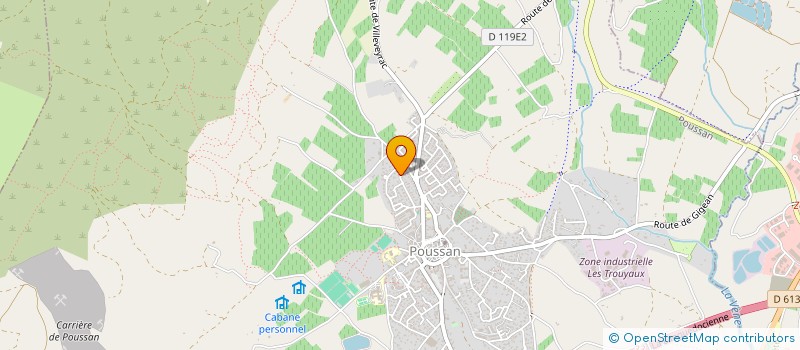 localisation de l'entreprise SCI LES PITCHOUNS  POUSSAN