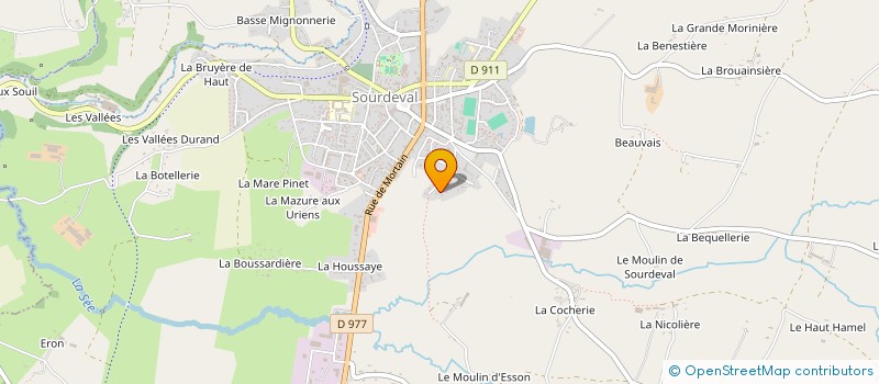 localisation de l'entreprise SCI LES PIVENTS  SOURDEVAL