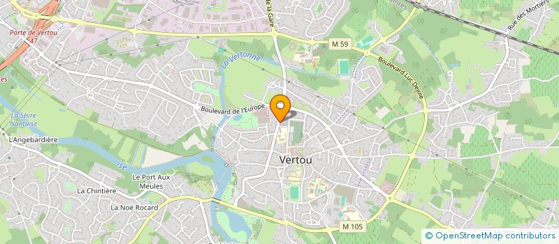 localisation de l'entreprise SCI LES PIVERTS  VERTOU