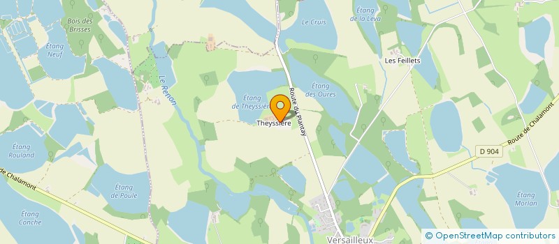 localisation de l'entreprise SCI LES PIVOINES  VERSAILLEUX