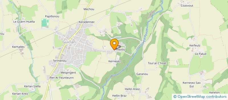 localisation de l'entreprise SCI LES PIVOINES  GUICLAN