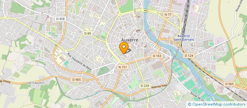 localisation de l'entreprise SCI LES PIVOINES à AUXERRE