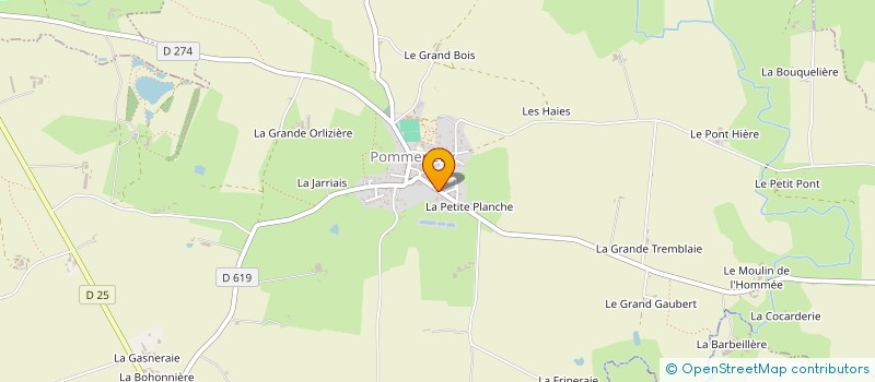 localisation de l'entreprise SCI LES PIVOINES  POMMERIEUX