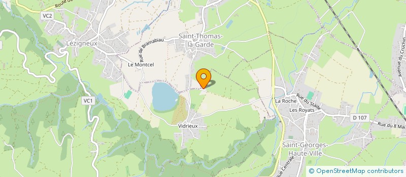 localisation de l'entreprise SCI LES PLACES SC  LEZIGNEUX