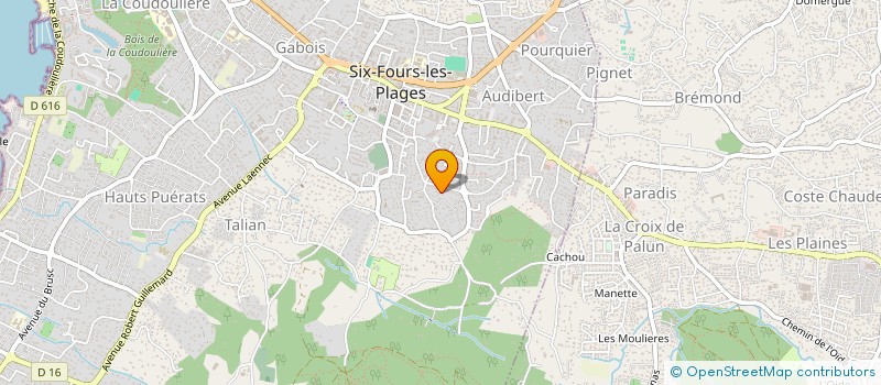 localisation de l'entreprise SCI LES PLAGES à SIX-FOURS-LES-PLAGES