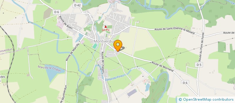 localisation de l'entreprise SCI LES PLAGNES  MONTVERDUN