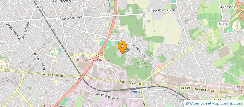 localisation de l'entreprise SCI LES PLAIEULS à SAINT-SEBASTIEN-SUR-LOIRE