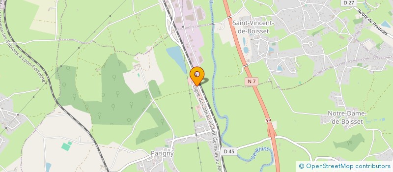 localisation de l'entreprise SCI LES PLAINES  PARIGNY