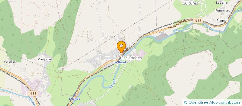 localisation de l'entreprise SCI LES PLAINES  CHANAC