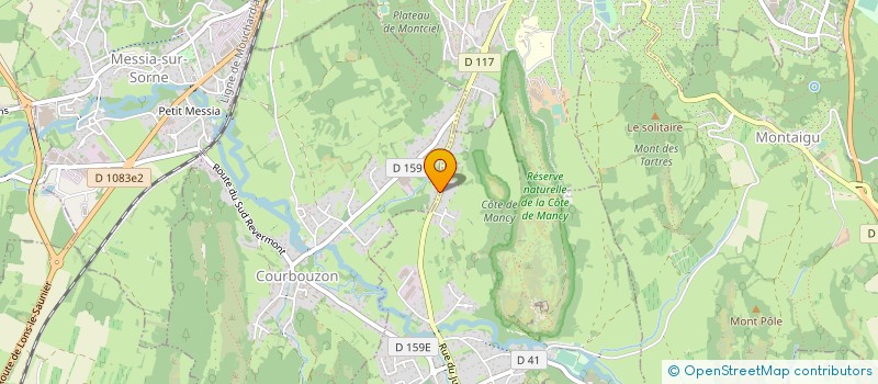 localisation de l'entreprise SCI LES PLAINES  COURBOUZON