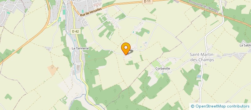 localisation de l'entreprise SCI LES PLAINS  SEPTEUIL