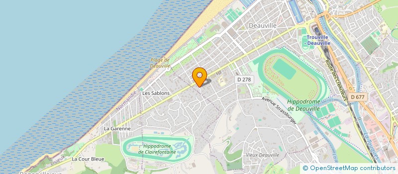 localisation de l'entreprise SCI LES PLANCHES à DEAUVILLE