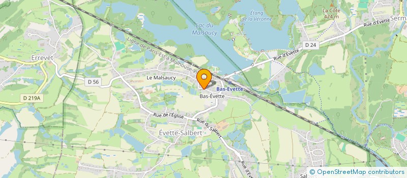 localisation de l'entreprise SCI LES PLANCHETTES à EVETTE-SALBERT