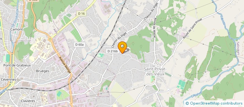 localisation de l'entreprise SCI LES PLANES  SAINT-PRIVAT-DES-VIEUX