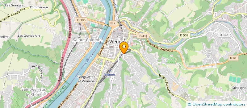 localisation de l'entreprise SCI LES PLANES  VIENNE