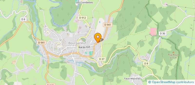 localisation de l'entreprise SCI LES PLANEZES  BOURGANEUF