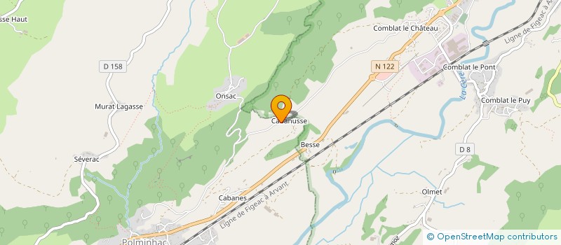 localisation de l'entreprise SCI LES PLANOTTES à POLMINHAC