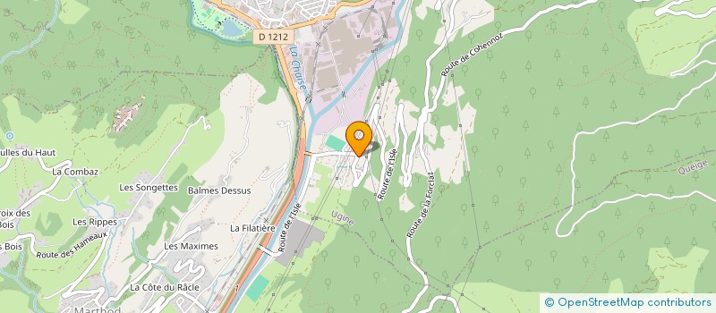 localisation de l'entreprise SCI LES PLANS  UGINE