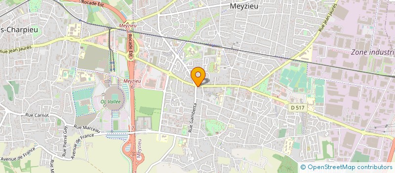 localisation de l'entreprise SCI LES PLANTEES  MEYZIEU