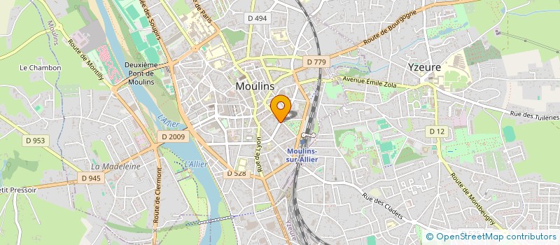 localisation de l'entreprise SCI LES PLANTEES à MOULINS