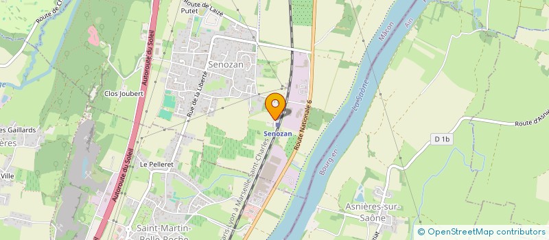 localisation de l'entreprise SCI LES PLANTES  SENOZAN