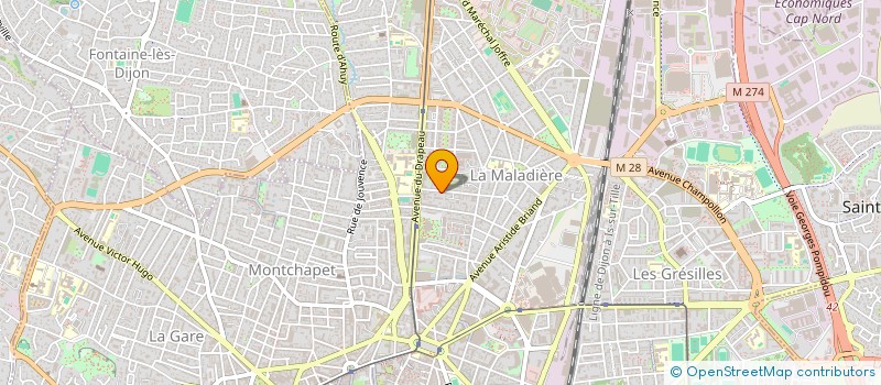 localisation de l'entreprise SCI LES PLANTES à DIJON