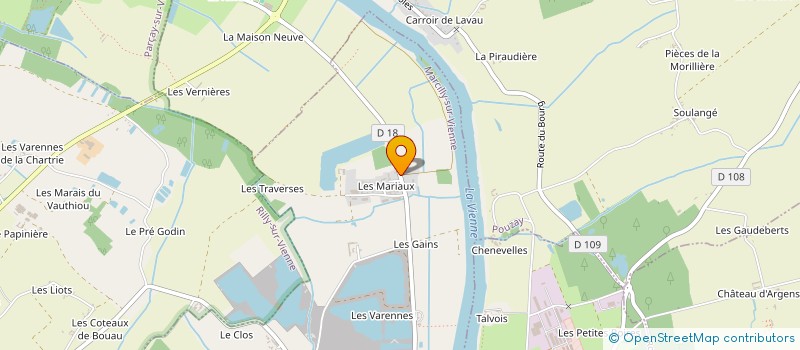 localisation de l'entreprise SCI LES PLANTES  MARCILLY-SUR-VIENNE