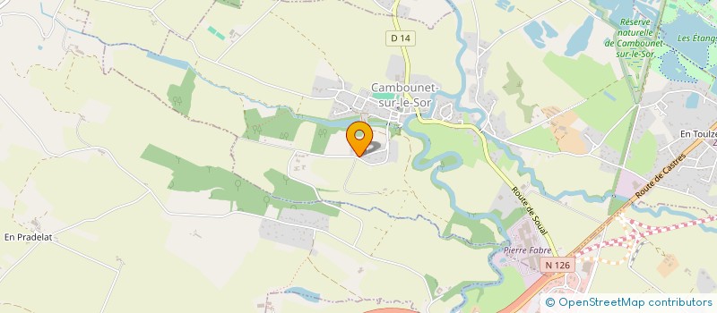 localisation de l'entreprise SCI LES PLANTIERS DE LA PRADE  CAMBOUNET-SUR-LE-SOR
