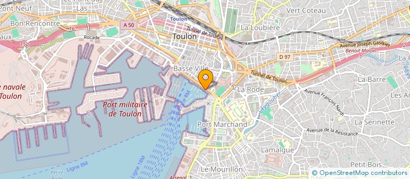 localisation de l'entreprise SCI LES PLATANES  TOULON