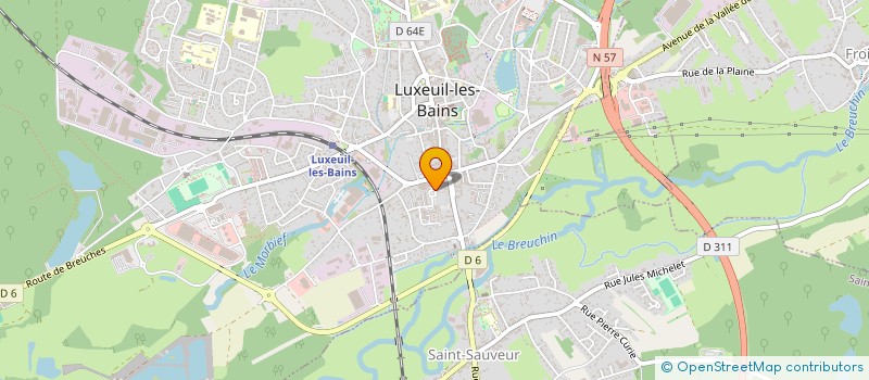 localisation de l'entreprise SCI LES PLATANES  LUXEUIL-LES-BAINS