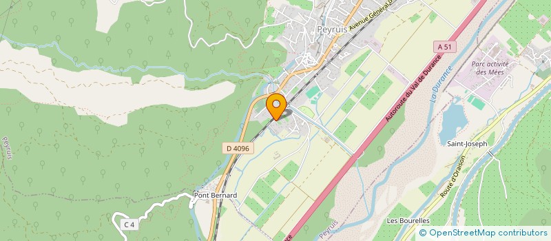localisation de l'entreprise SCI LES PLATANES à PEYRUIS