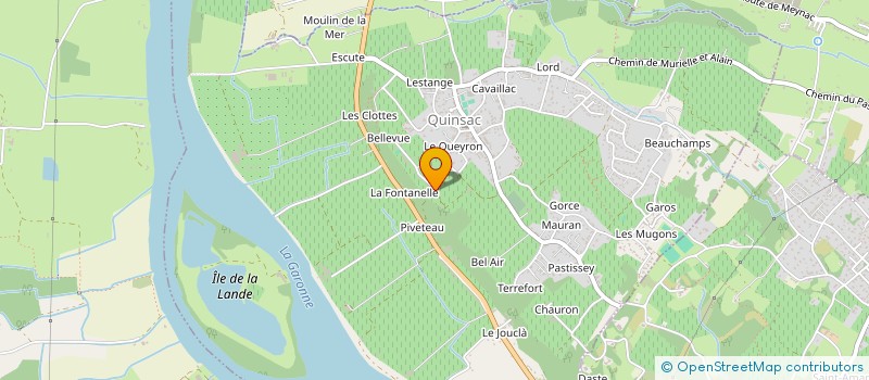 localisation de l'entreprise SCI LES PLATANES  LATRESNE