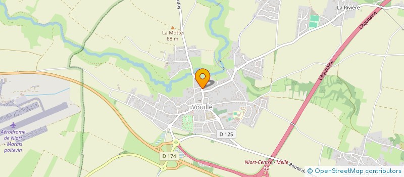 localisation de l'entreprise SCI LES PLATANES  VOUILLE