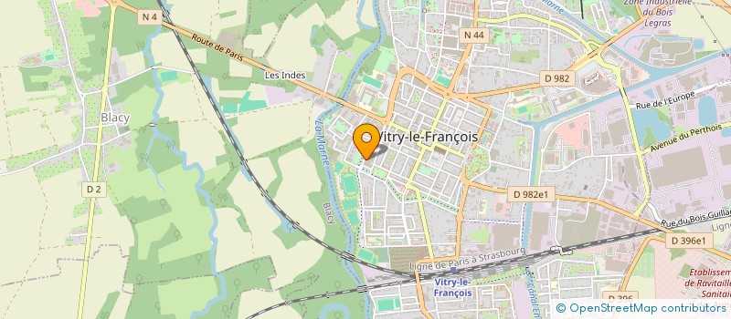 localisation de l'entreprise SCI LES PLATANES à VITRY-LE-FRANCOIS