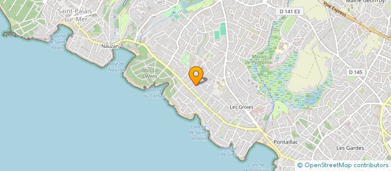 localisation de l'entreprise SCI LES PLATANES  VAUX-SUR-MER