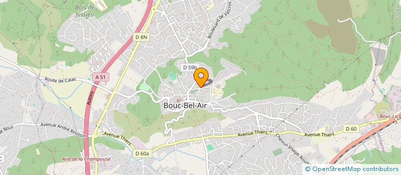 localisation de l'entreprise SCI LES PLATANES à BOUC-BEL-AIR