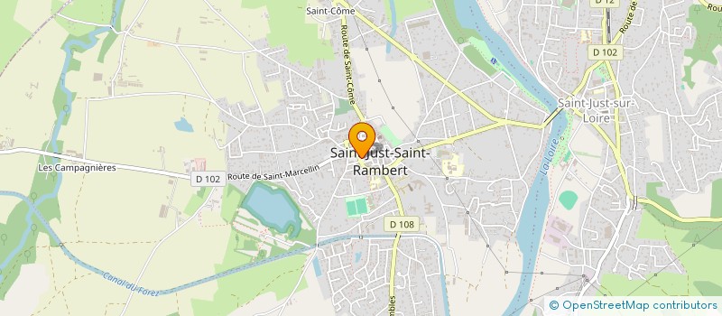 localisation de l'entreprise SCI LES PLATANES  SAINT-JUST-SAINT-RAMBERT