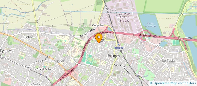 localisation de l'entreprise SCI LES PLATANES  BRUGES