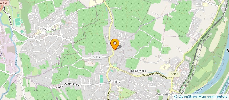 localisation de l'entreprise SCI LES PLATANES  CHARLY