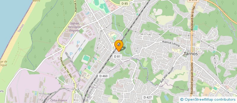 localisation de l'entreprise SCI LES PLATANES à TARNOS