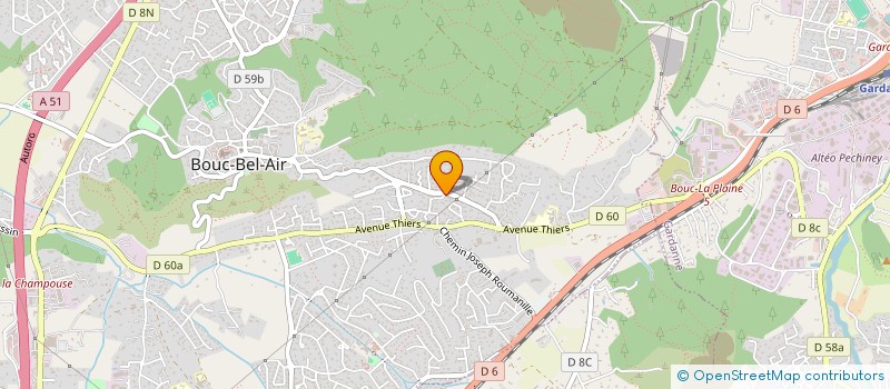 localisation de l'entreprise SCI LES PLATANES à BOUC-BEL-AIR