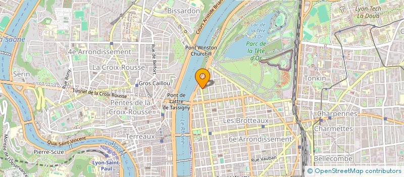 localisation de l'entreprise SCI LES PLATANES  LYON