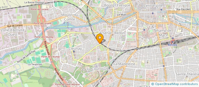 localisation de l'entreprise SCI LES PLATANES  RENNES