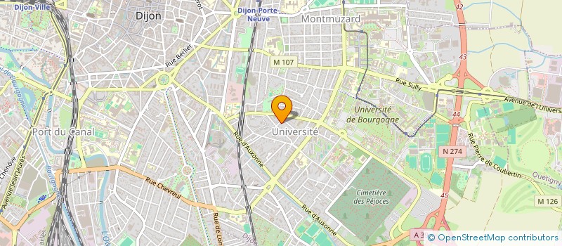 localisation de l'entreprise SCI LES PLATANES à DIJON