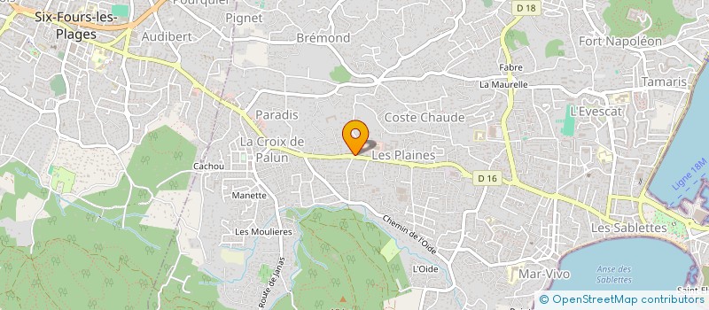 localisation de l'entreprise SCI LES PLATANES à LA SEYNE-SUR-MER