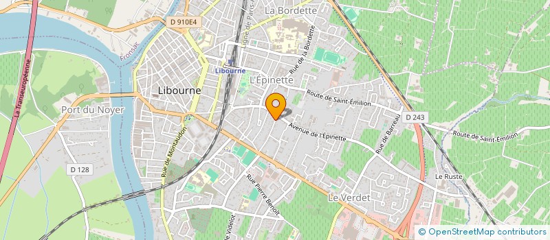 localisation de l'entreprise SCI LES PLATANES DE CANOHES  LIBOURNE
